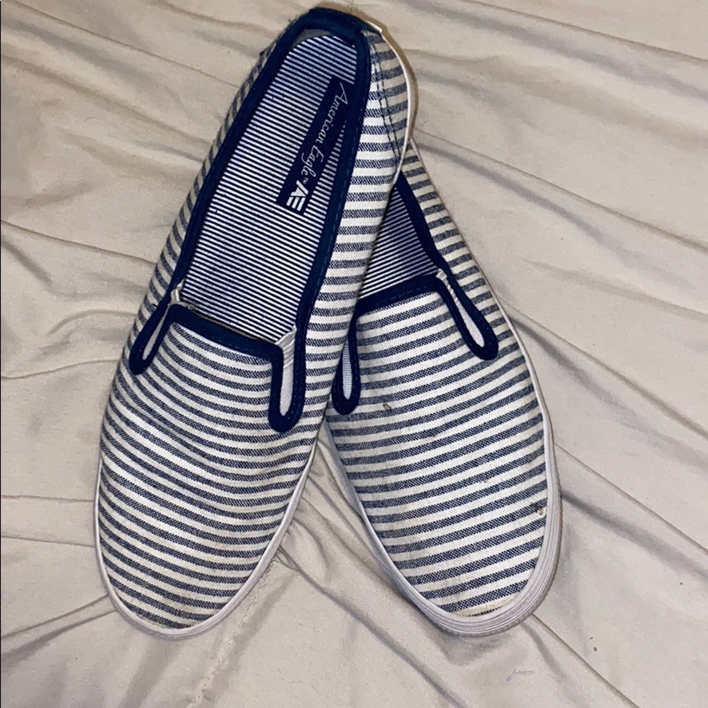Striped Slip-On Shoes